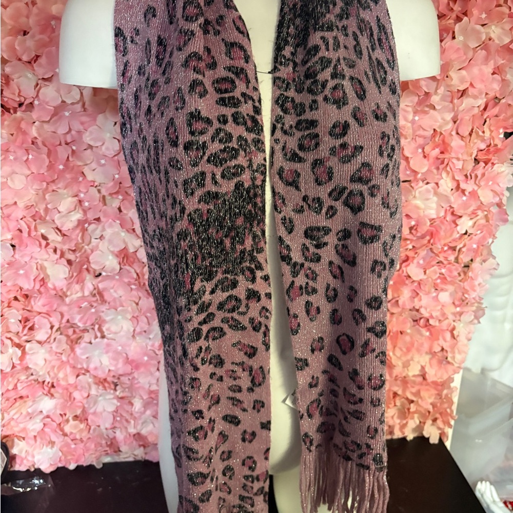 Pier 1 imports Sparkling Pink Cheetah Scarf